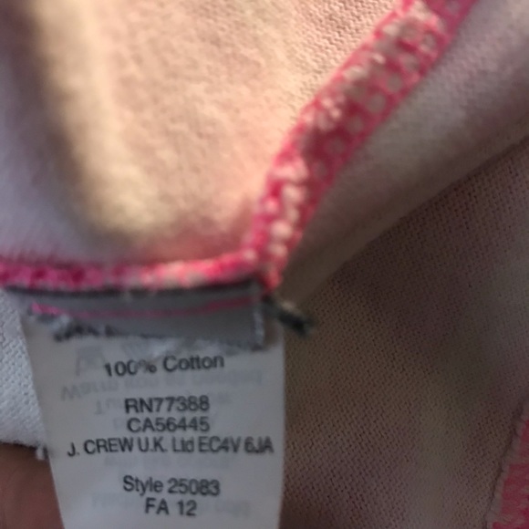 J. Crew Pink and White Striped Top - Picture 9 of 10
